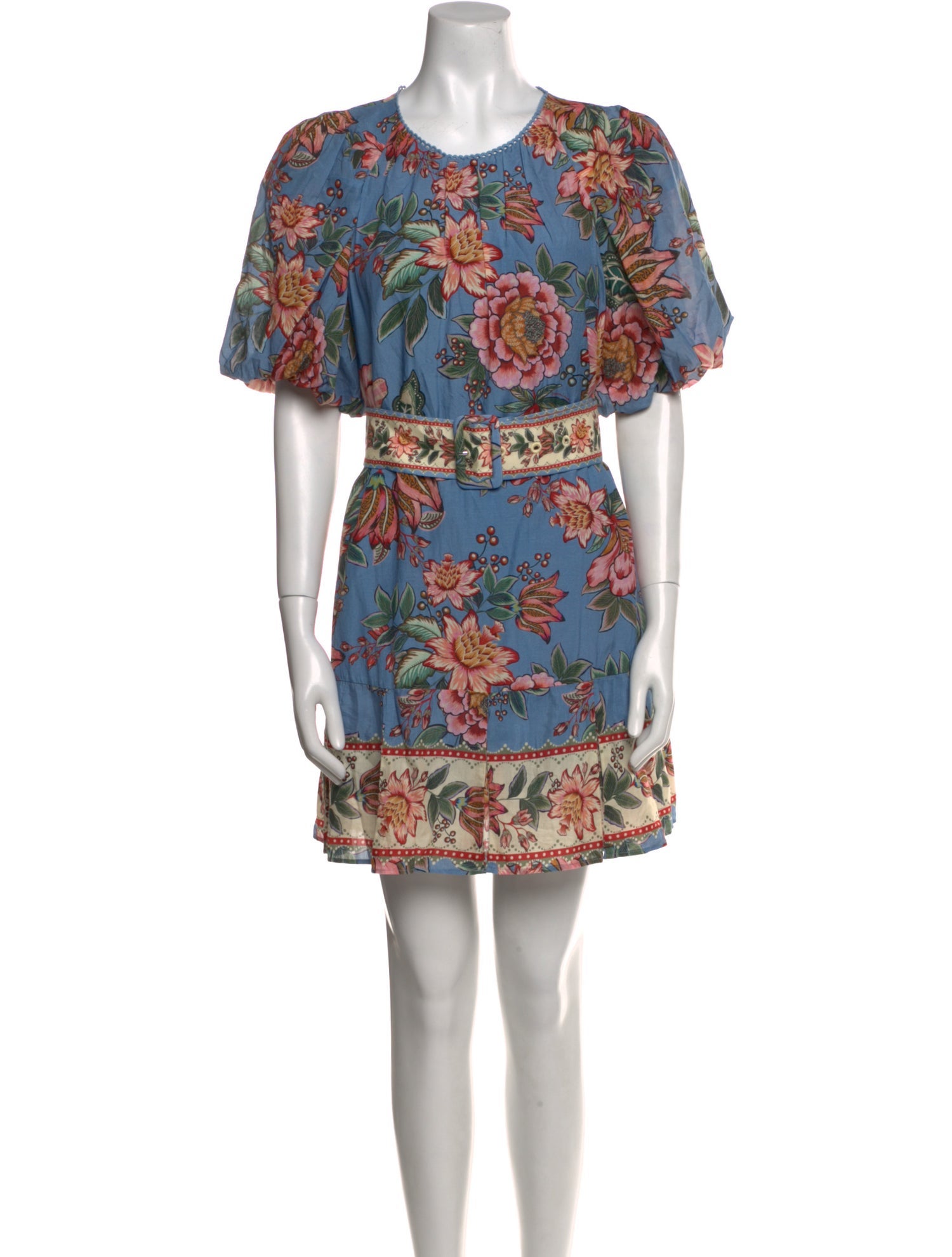 Farm Rio Floral Print Mini Dress