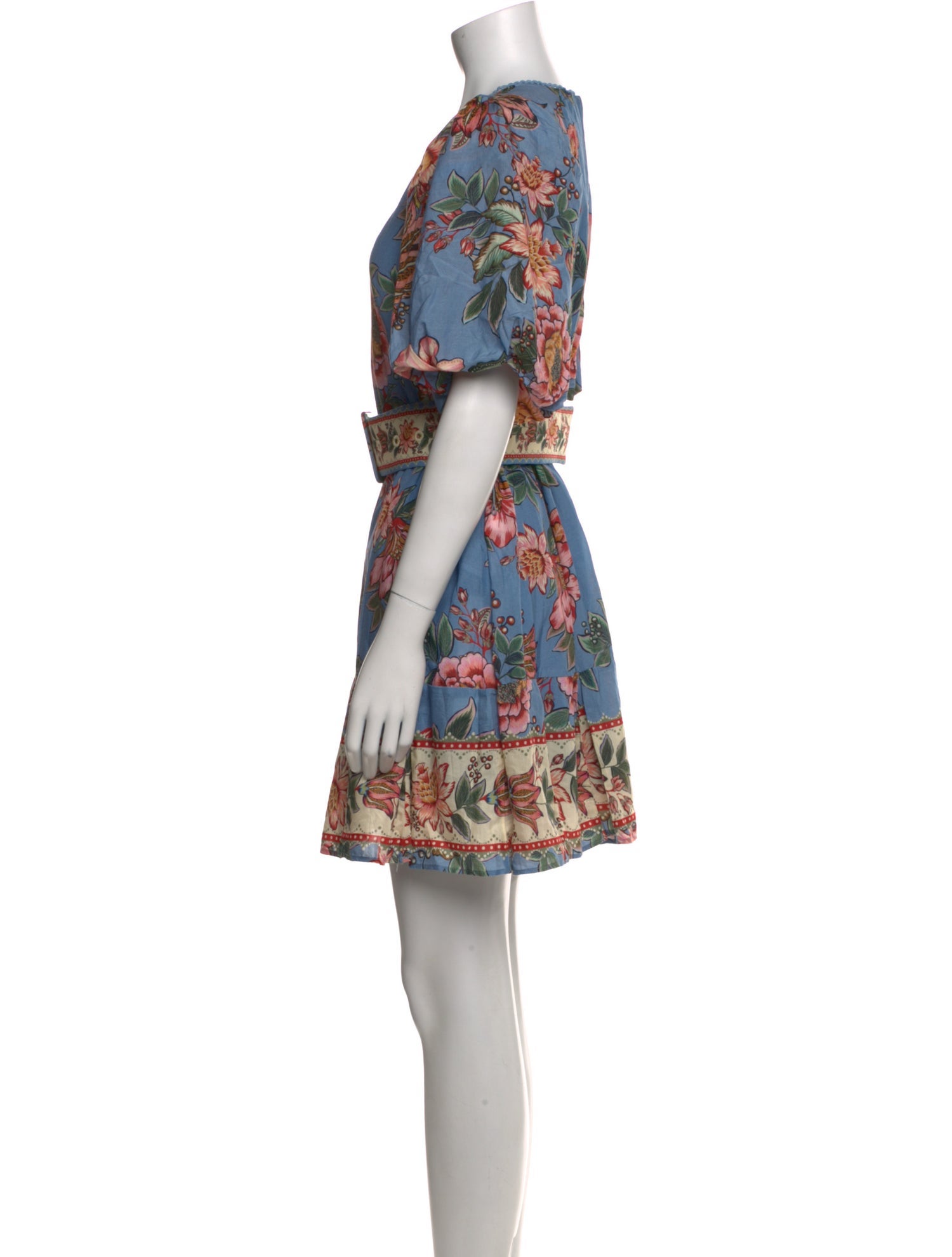 Farm Rio Floral Print Mini Dress