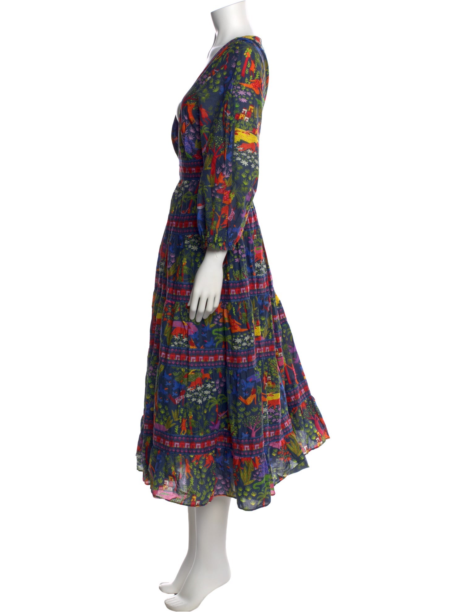 Farm Rio Printed Long Dress