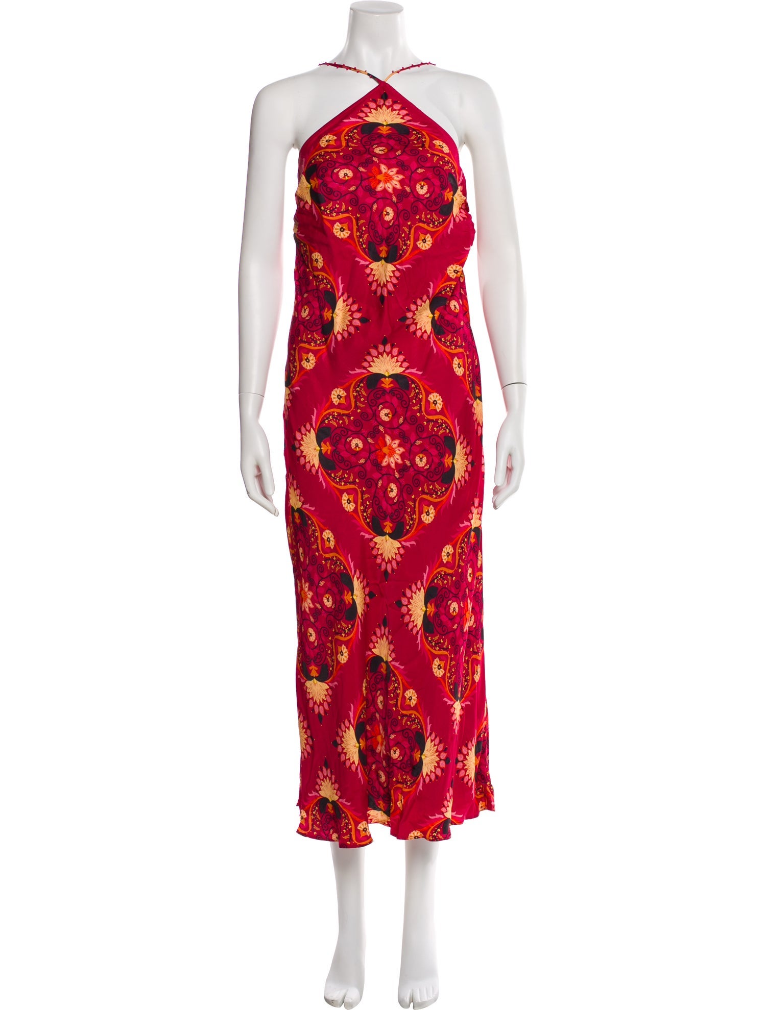 Farm Rio Paisley Print Long Dress