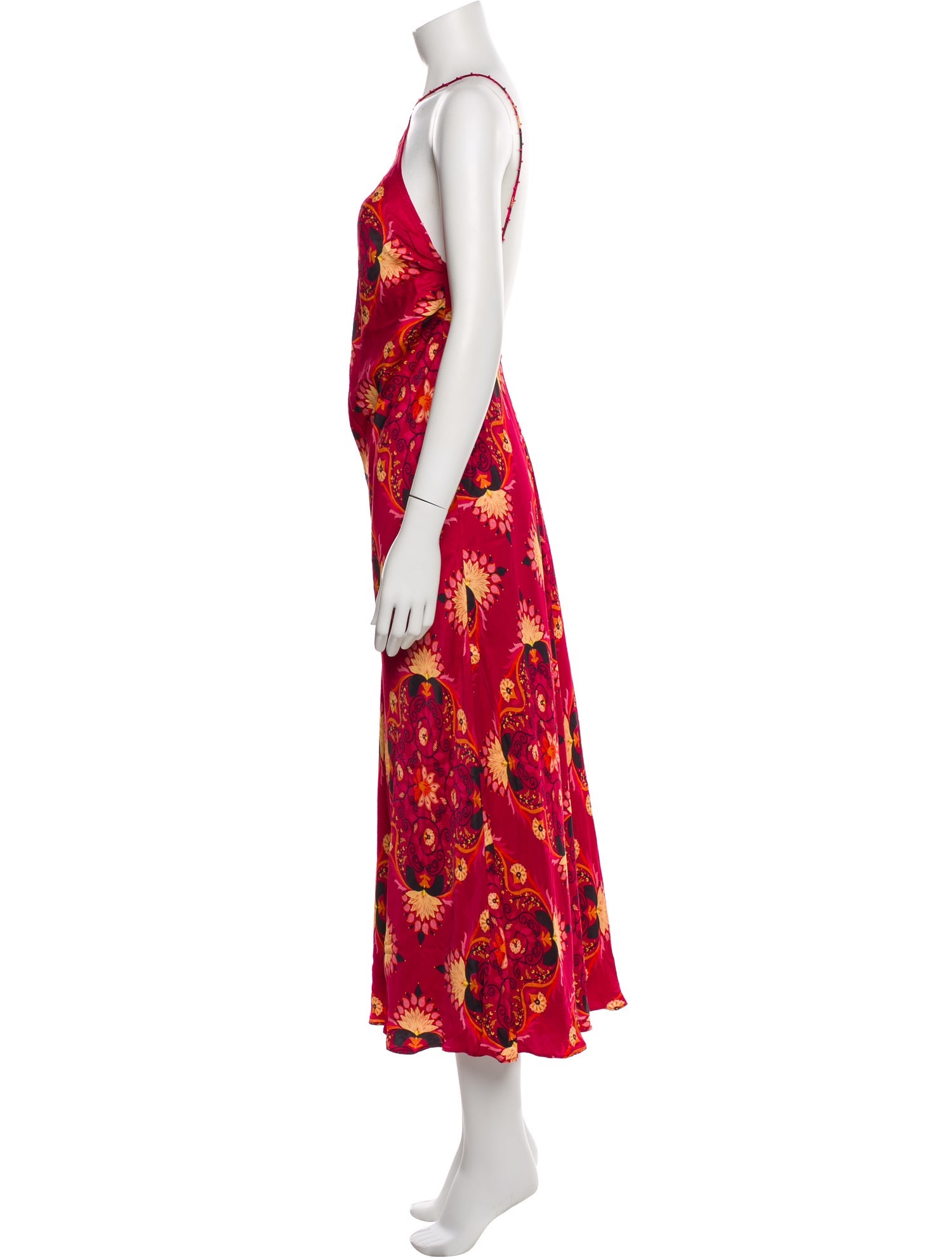 Farm Rio Paisley Print Long Dress