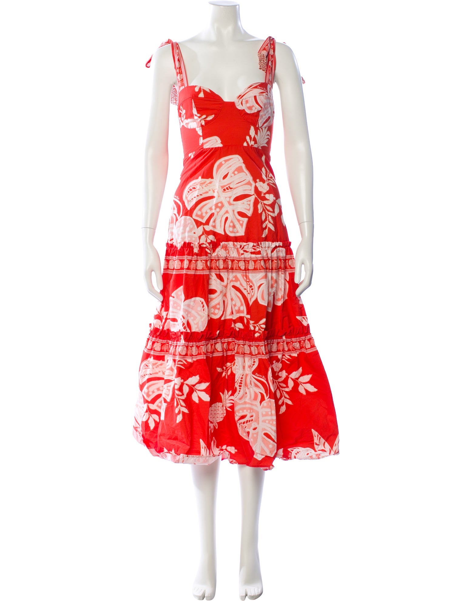 Farm Rio Floral Print Long Dress