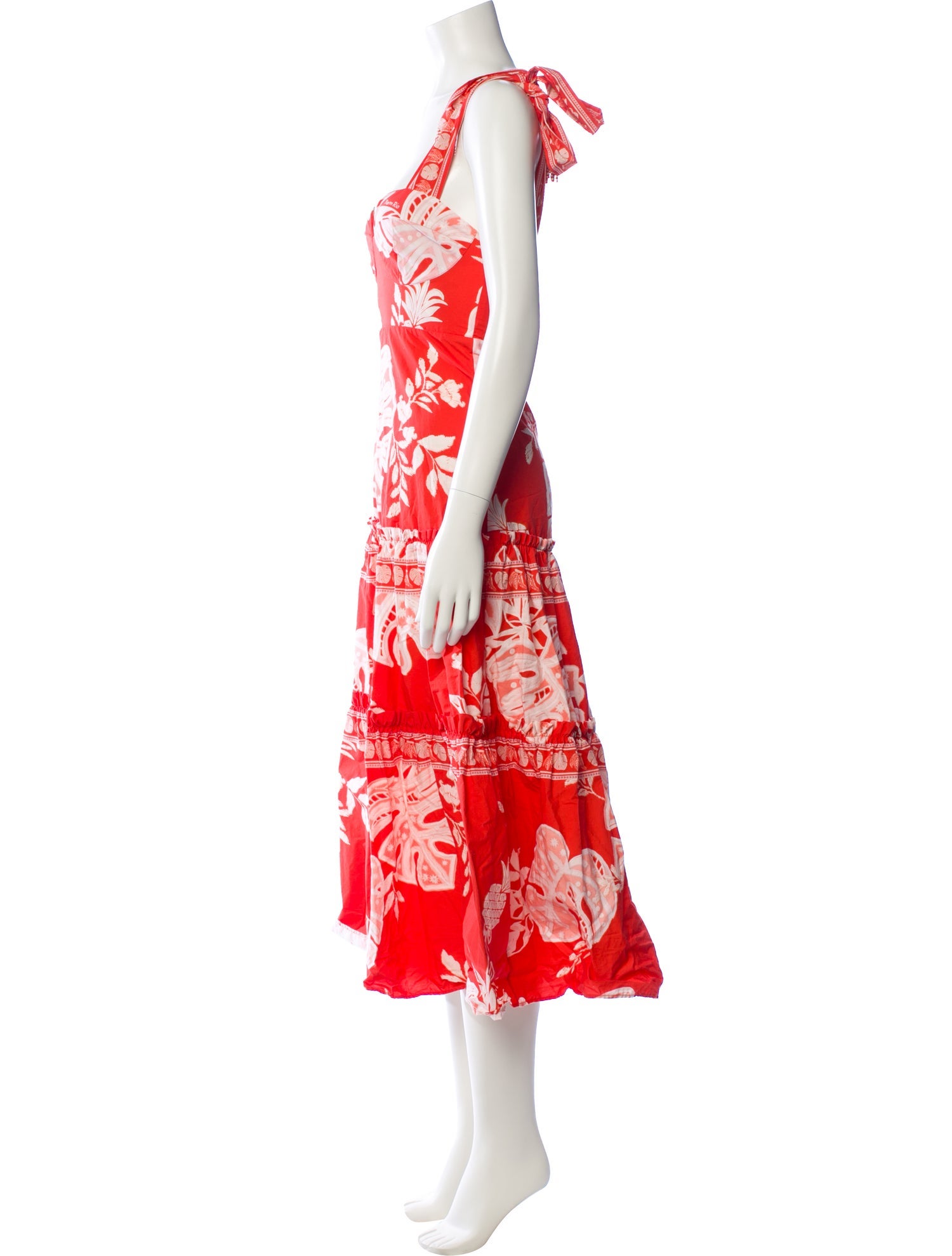 Farm Rio Floral Print Long Dress