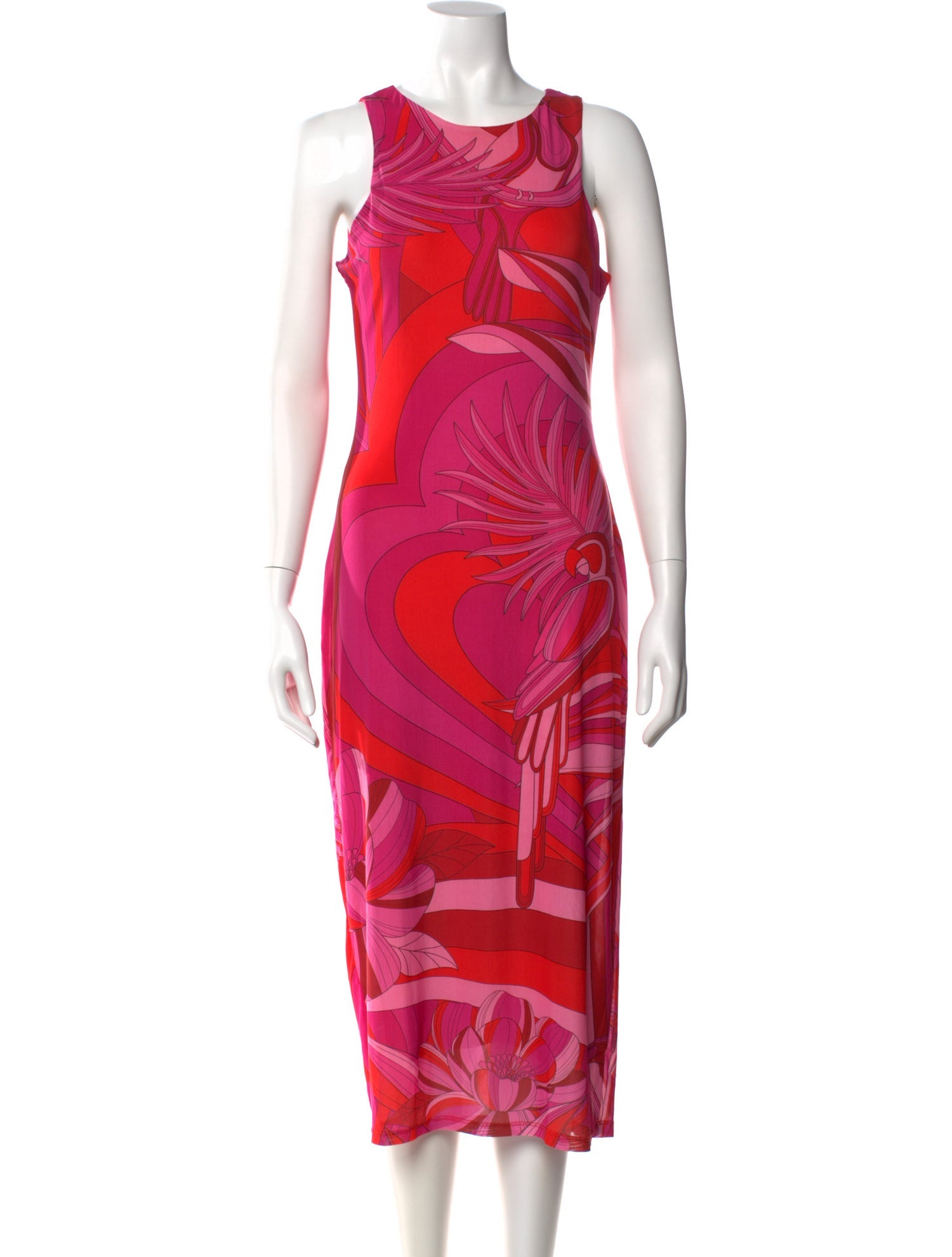 farm rio red and pink dress Rent Farm Rio Red Dress UK 12