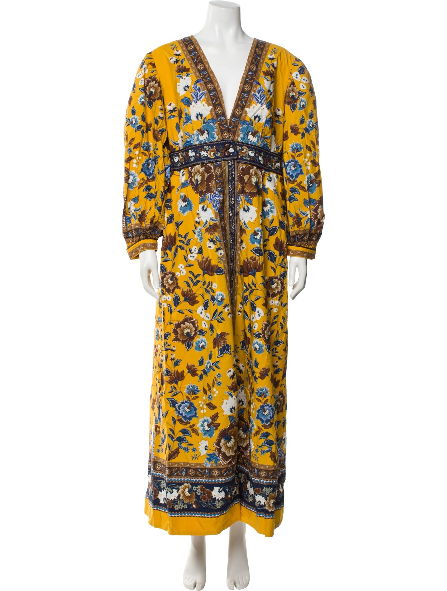 Farm Rio Floral Print Long Dress