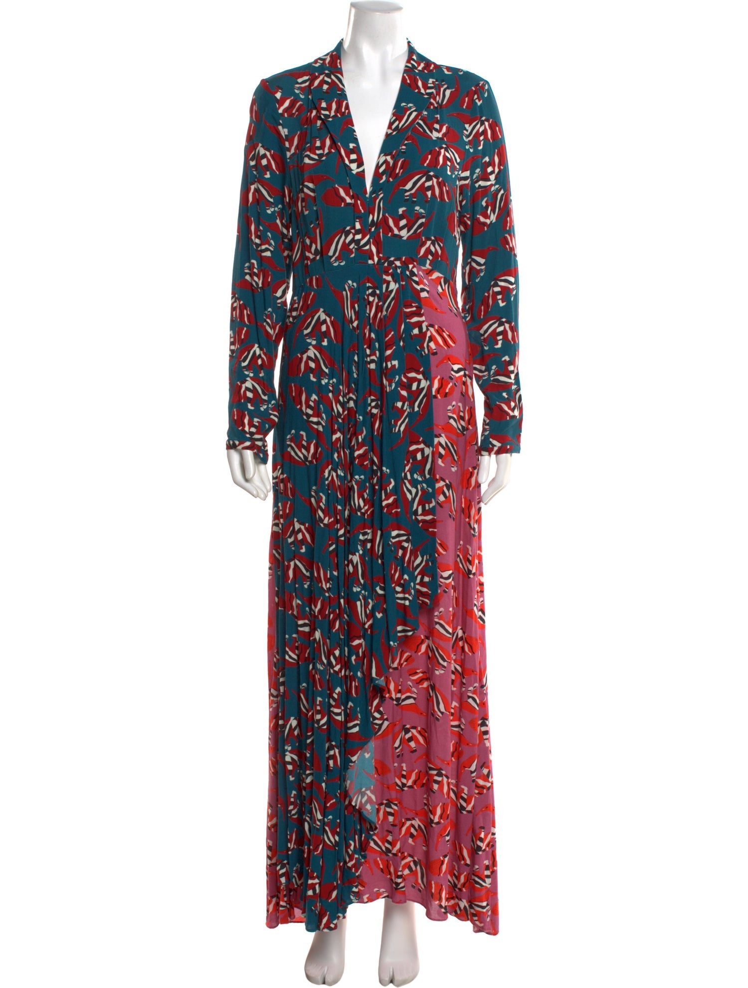 Farm Rio Floral Print Long Dress