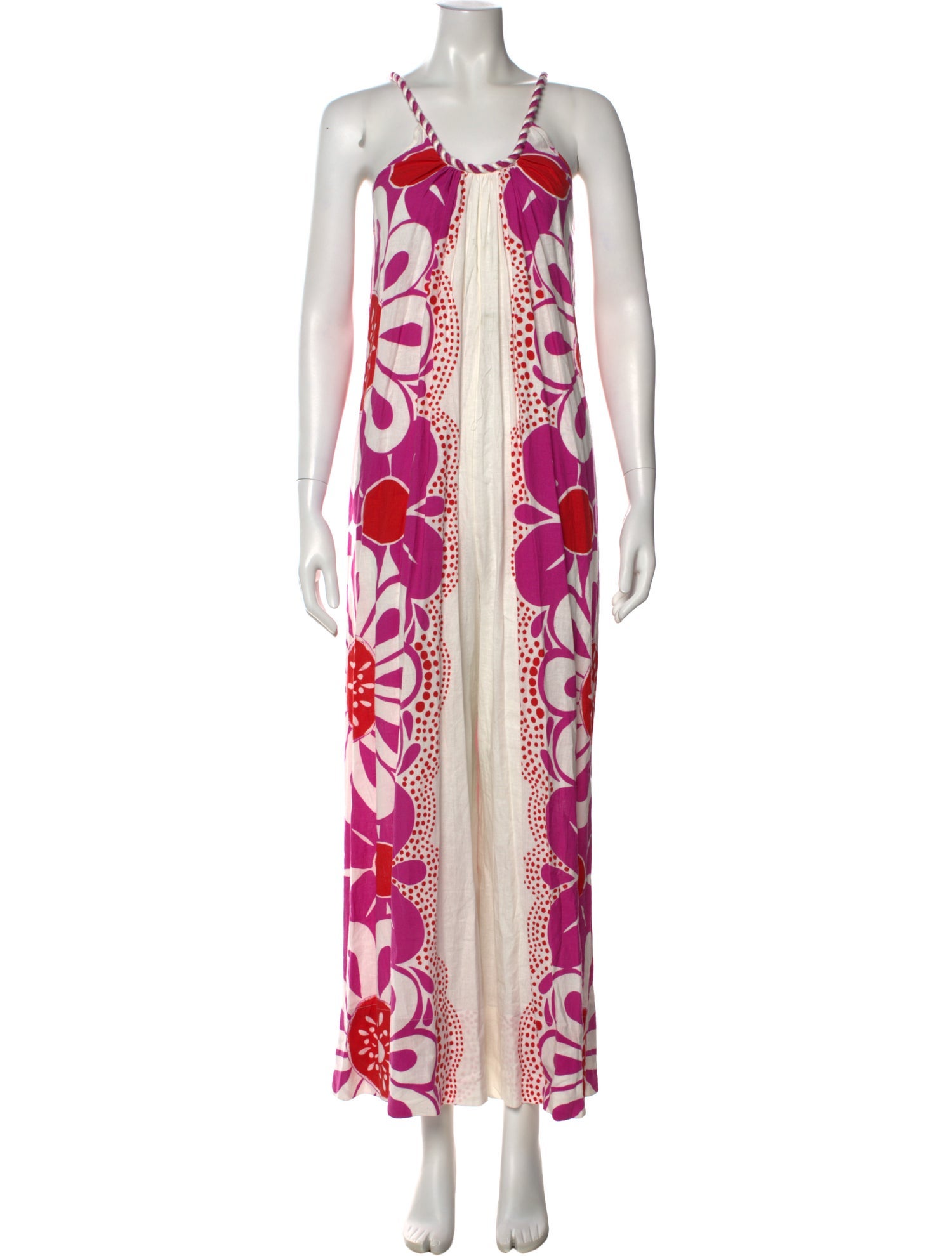 Farm Rio Printed V-Neck Jumpsuit