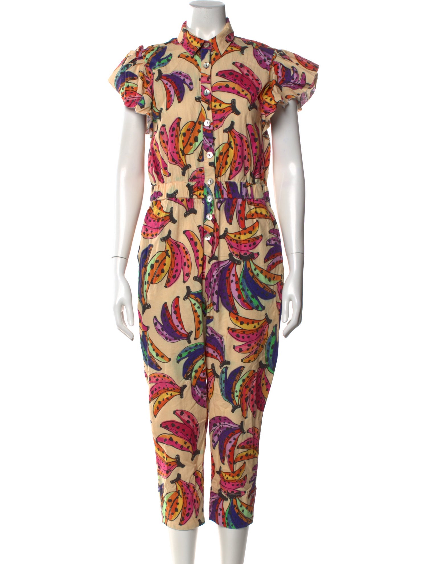 Farm Rio Linen Printed Jumpsuit