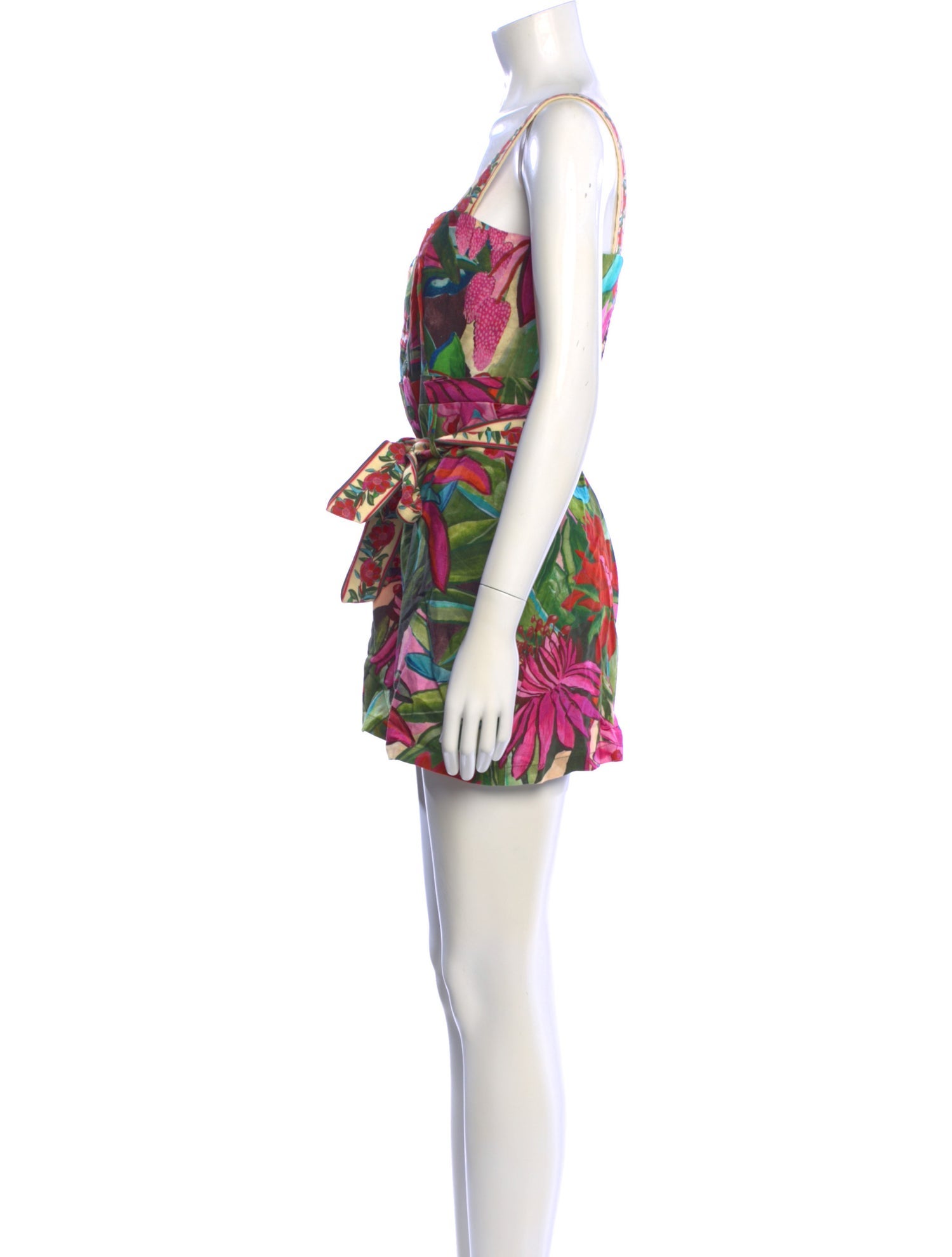 Farm Rio Printed Square Neckline Romper