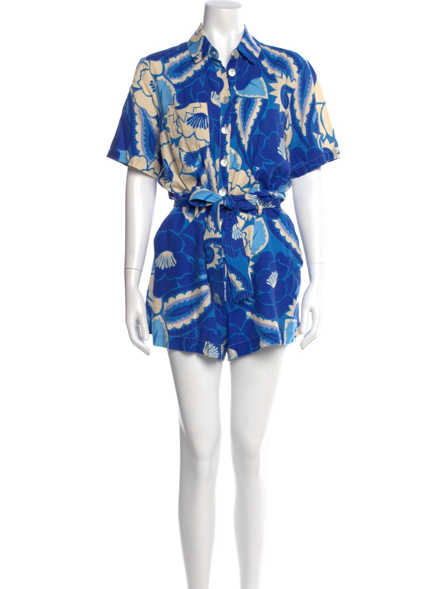 Farm Rio Floral Print Romper