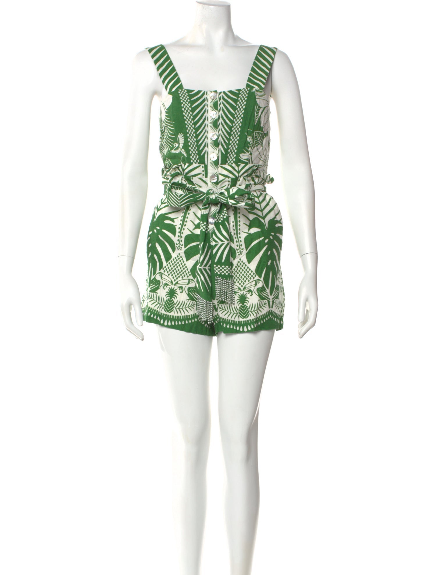 Farm Rio Linen Printed Romper