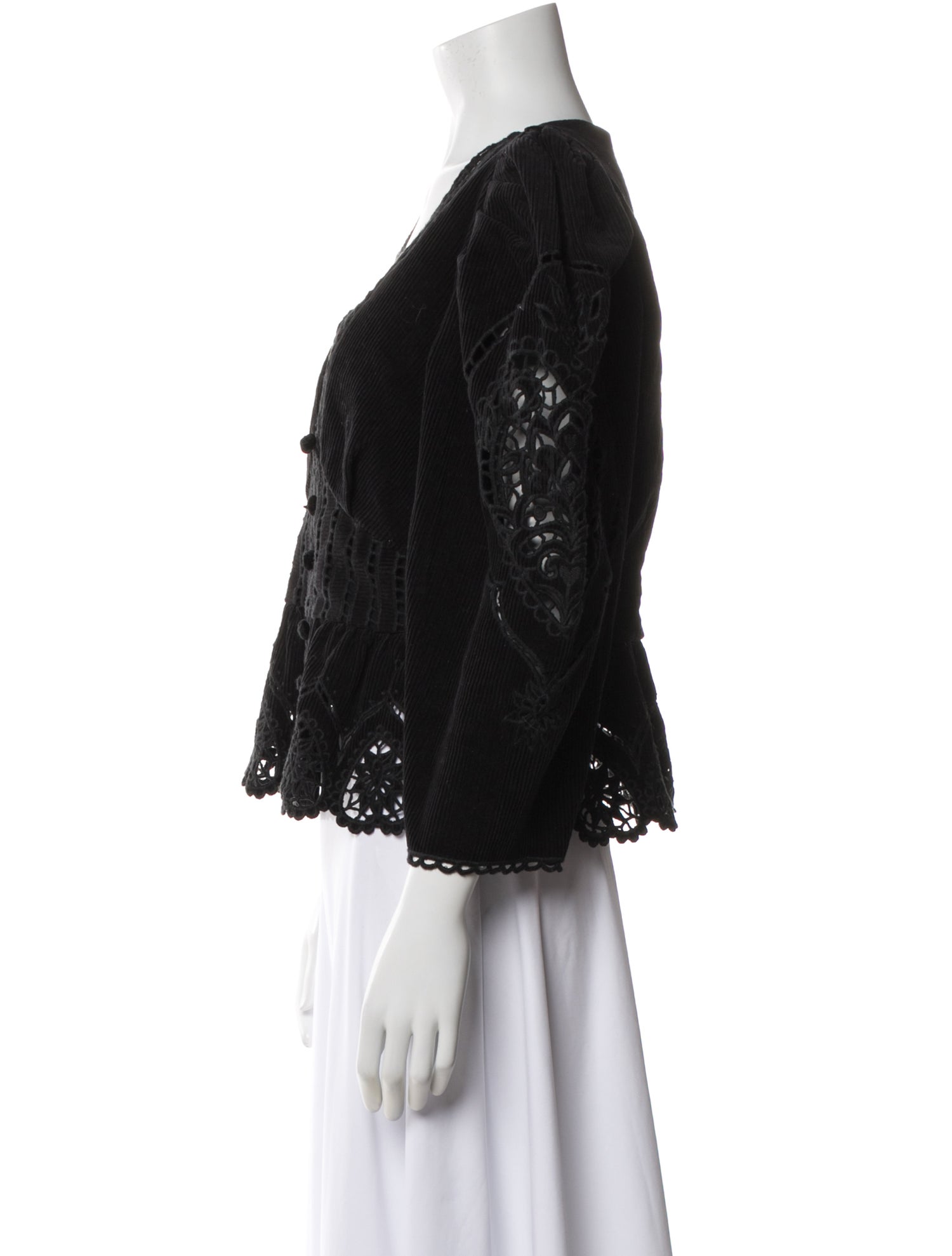 Farm Rio V-Neck Three-Quarter Sleeve Blouse