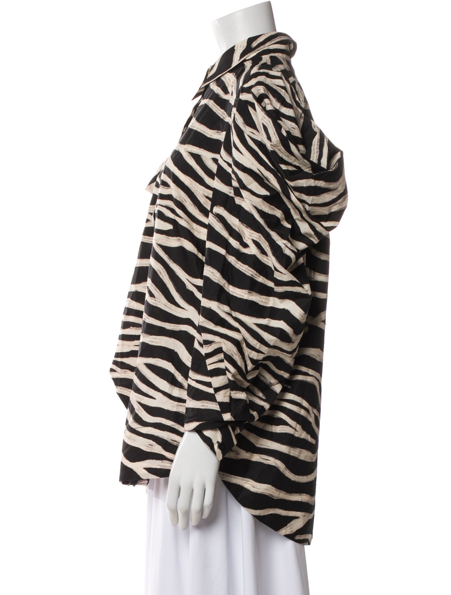 Farm Rio Animal Print Long Sleeve Blouse