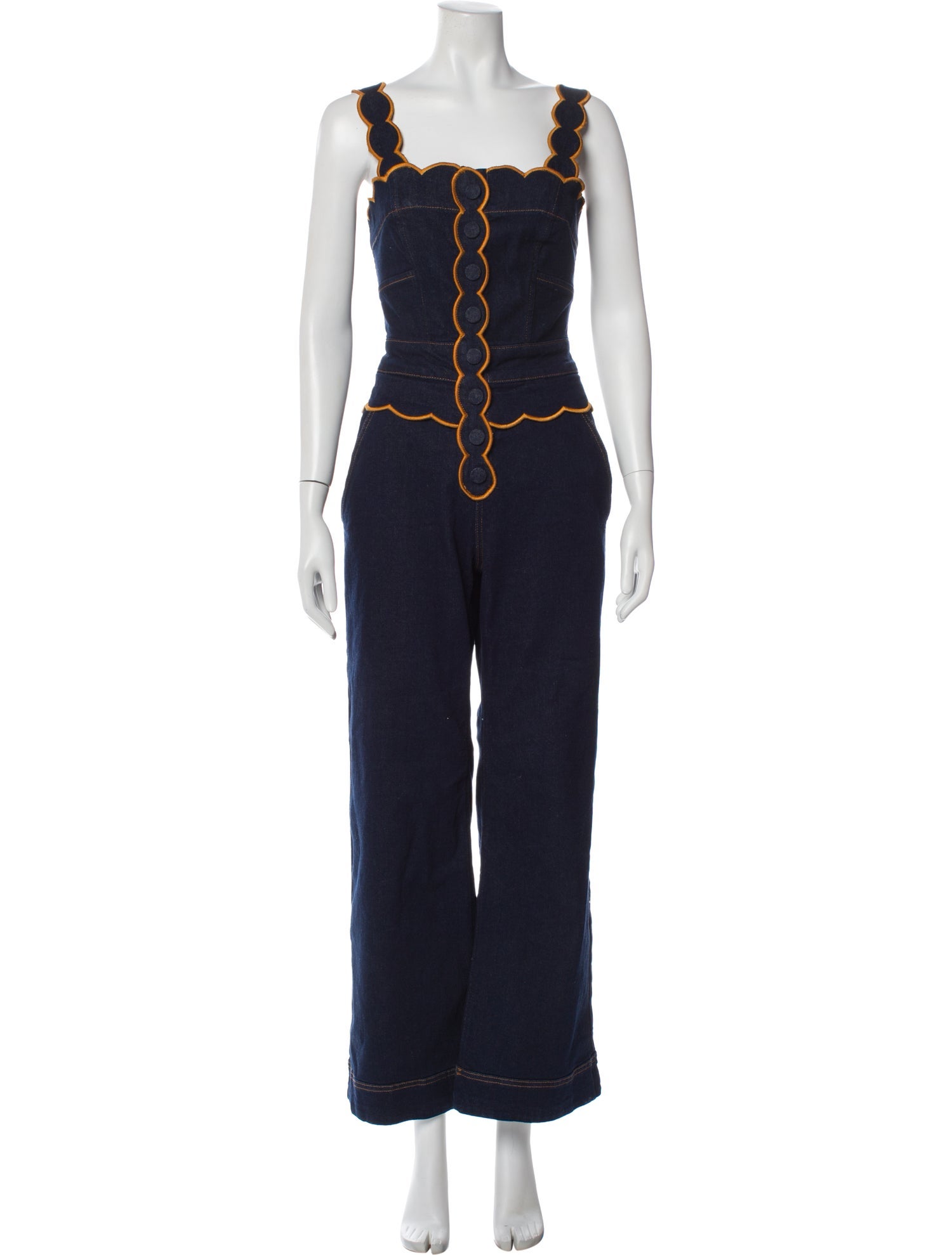 Farm Rio Square Neckline Jumpsuit
