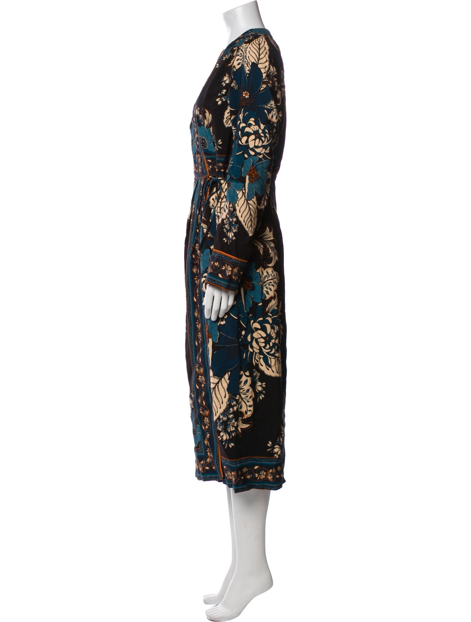 Farm Rio Printed Tassel Accents Robe w/ Tags