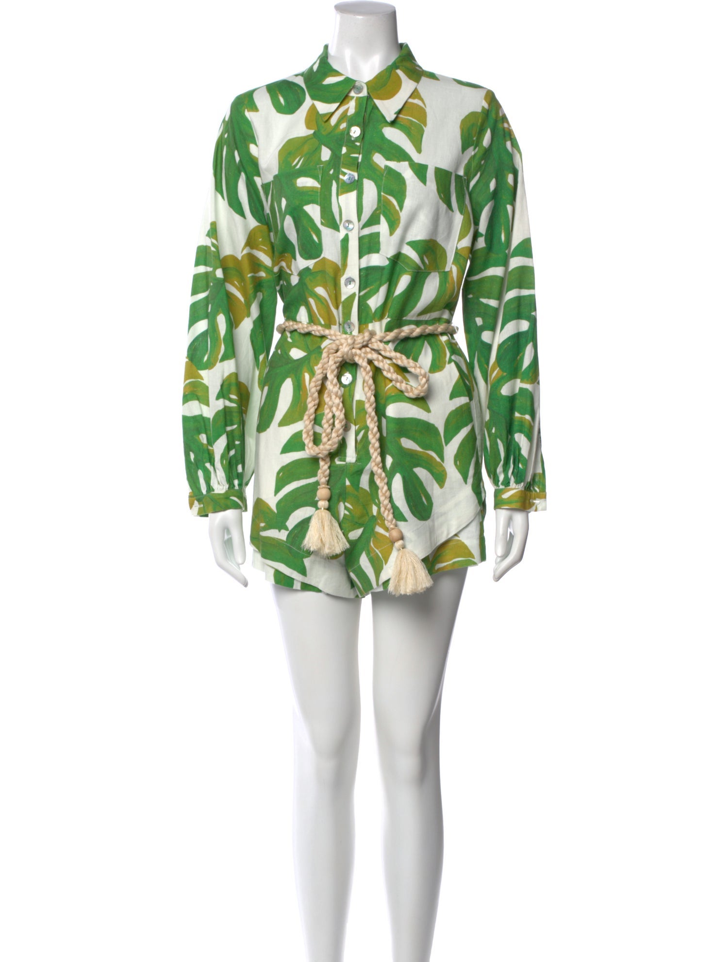 Farm Rio Linen Printed Romper