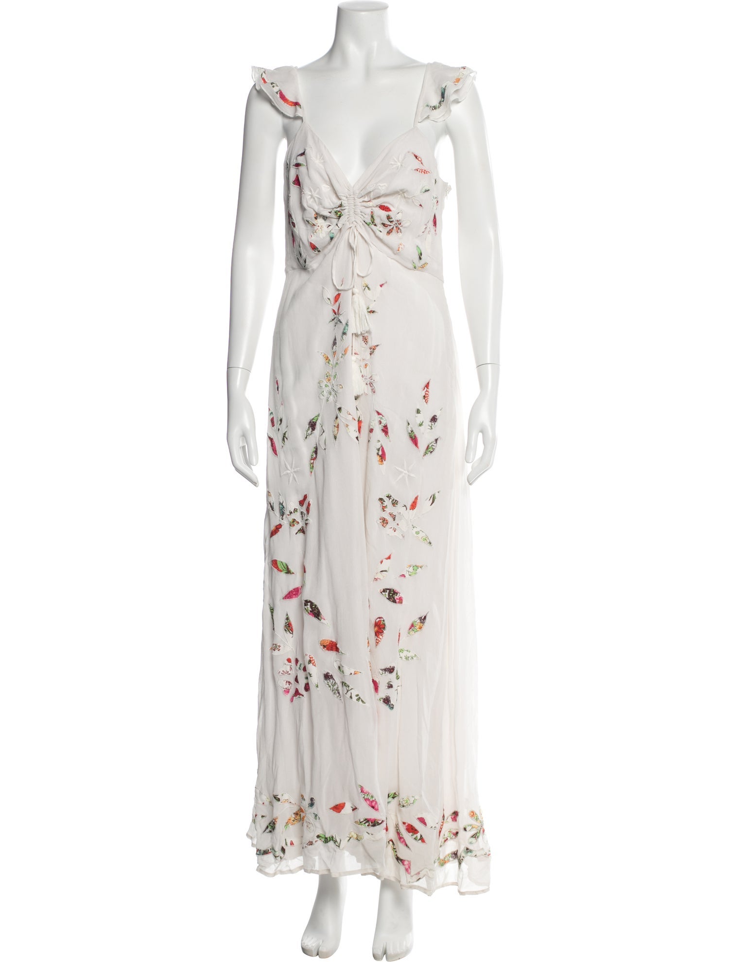Farm Rio Floral Print Long Dress