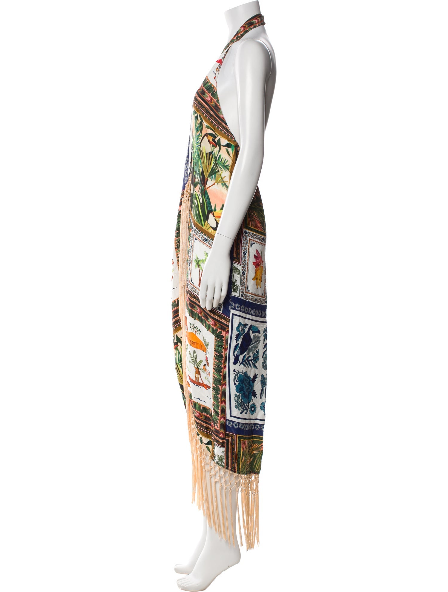 Farm Rio Graphic Print Midi Length Dress