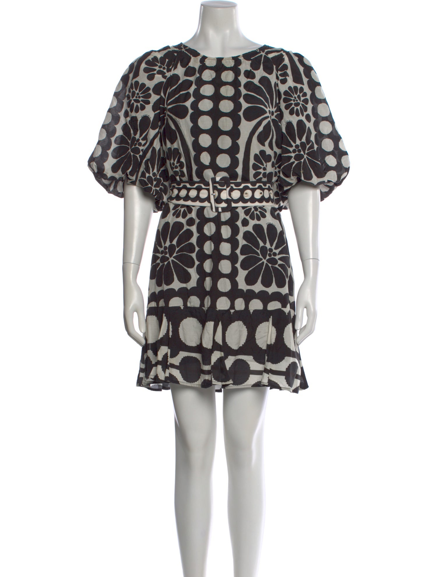 farm rio printed shift mini dress Farm Rio Sleeveless Square-Neck Shift Mini Dress