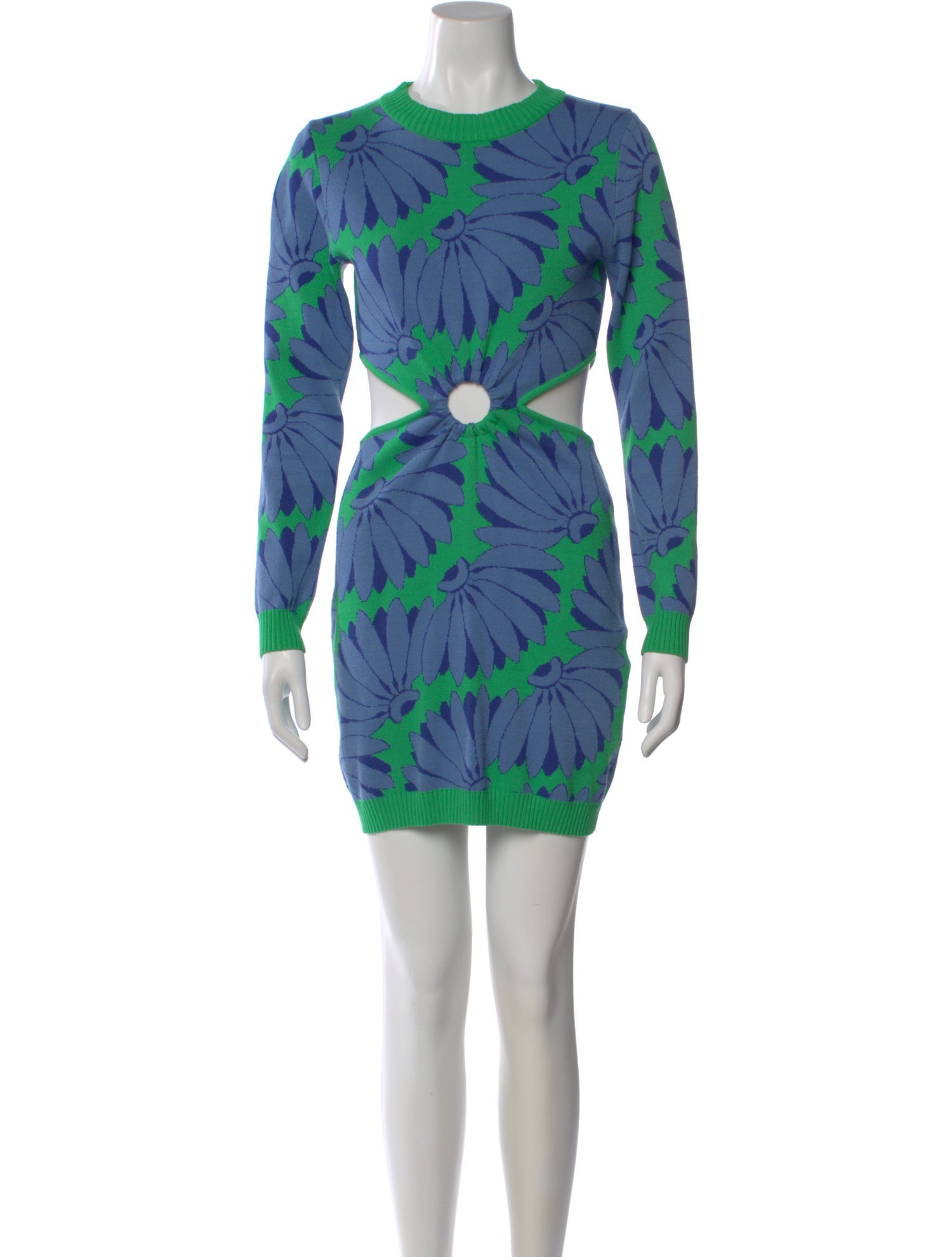 farm rio blue long sleeve dress Blue Luna Puff Sleeve Organic Cotton Maxi Dress main image 1