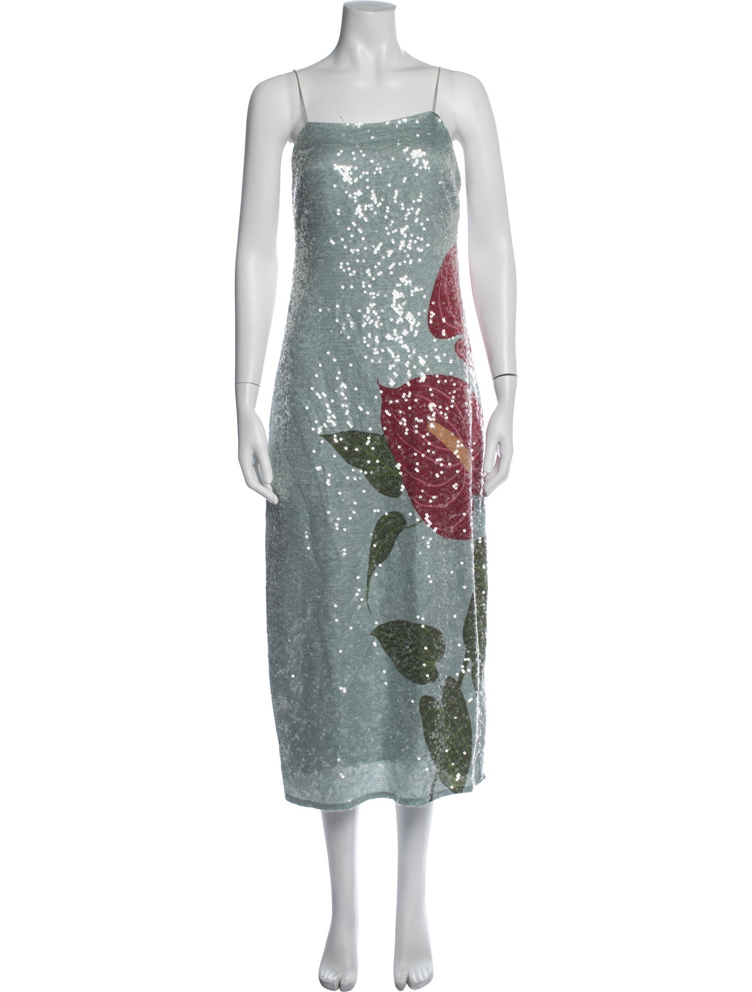 Farm Rio Floral Print Midi Length Dress