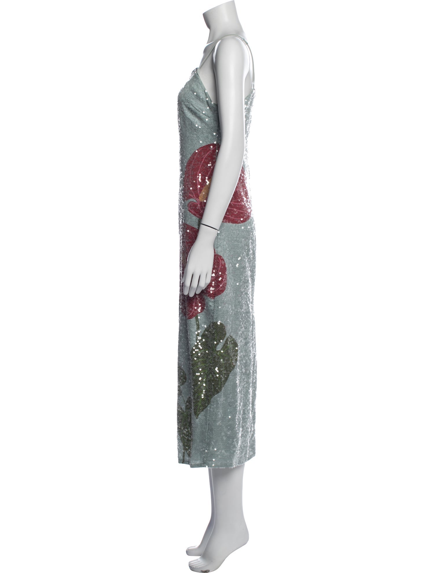 Farm Rio Floral Print Midi Length Dress