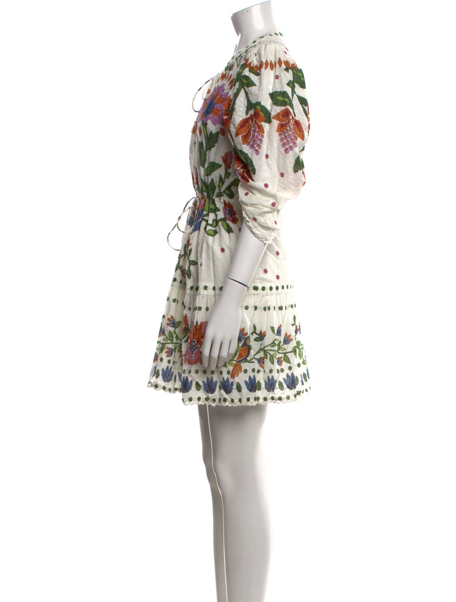 Farm Rio Floral Print Mini Dress