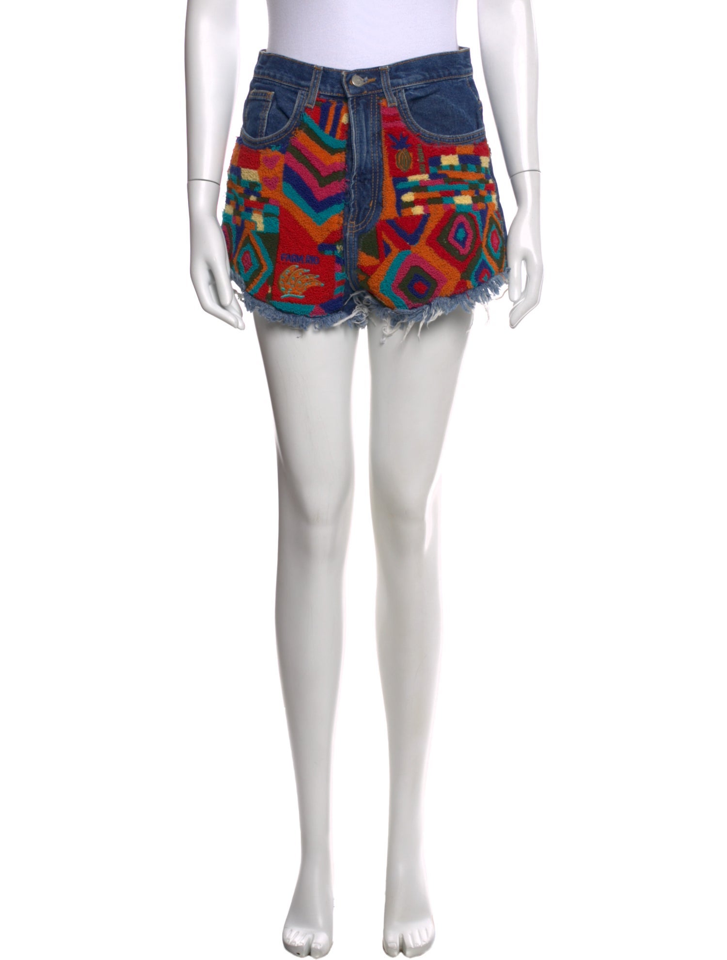 Farm Rio Patterned Mini Shorts