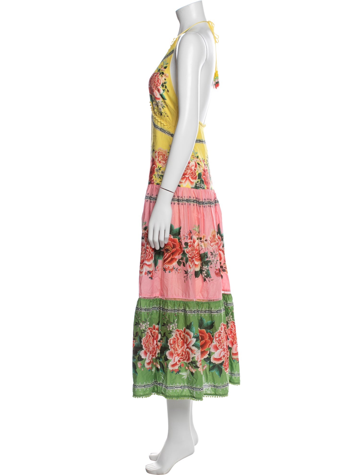 Farm Rio Floral Print Long Dress