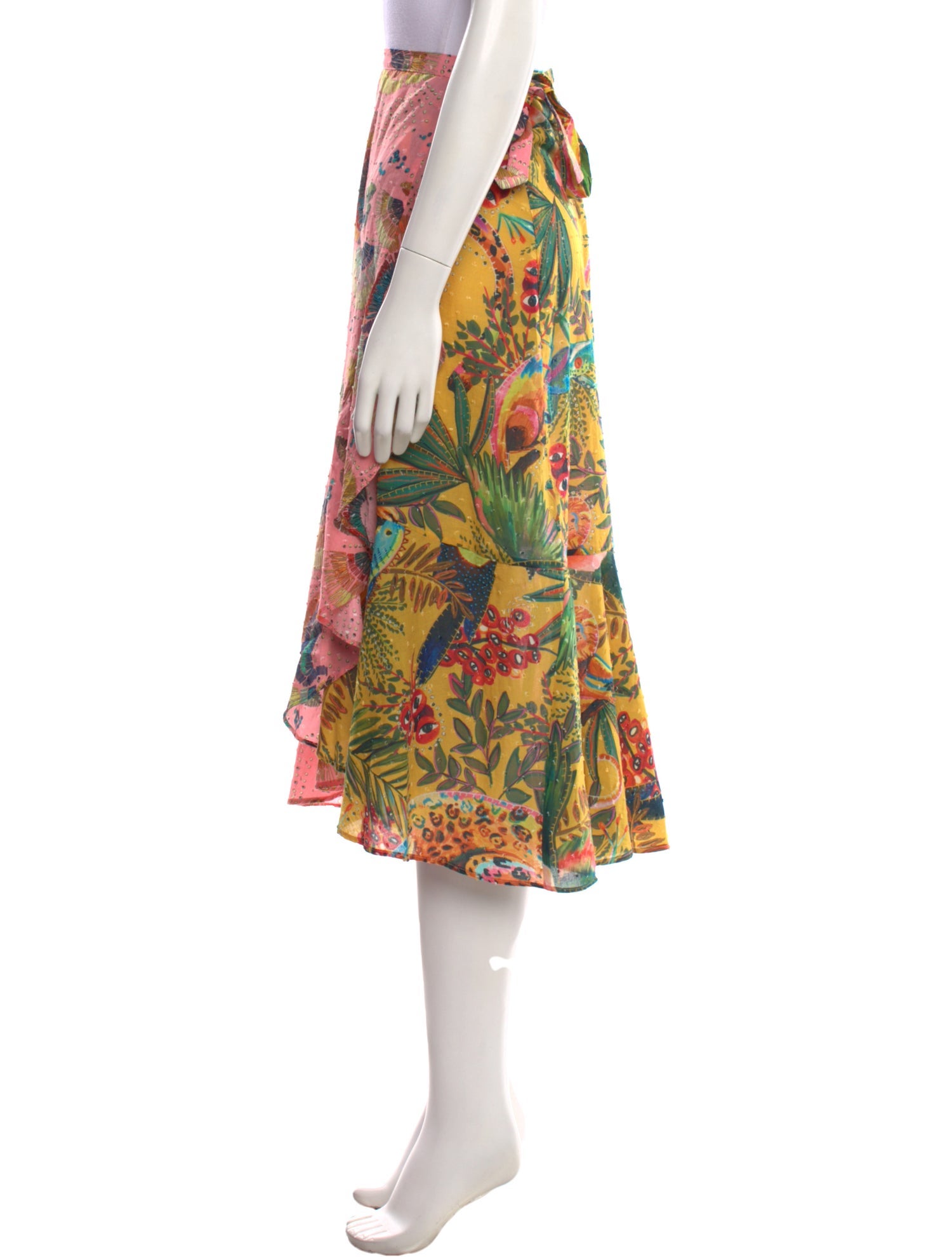 Farm Rio Printed Midi Length Skirt