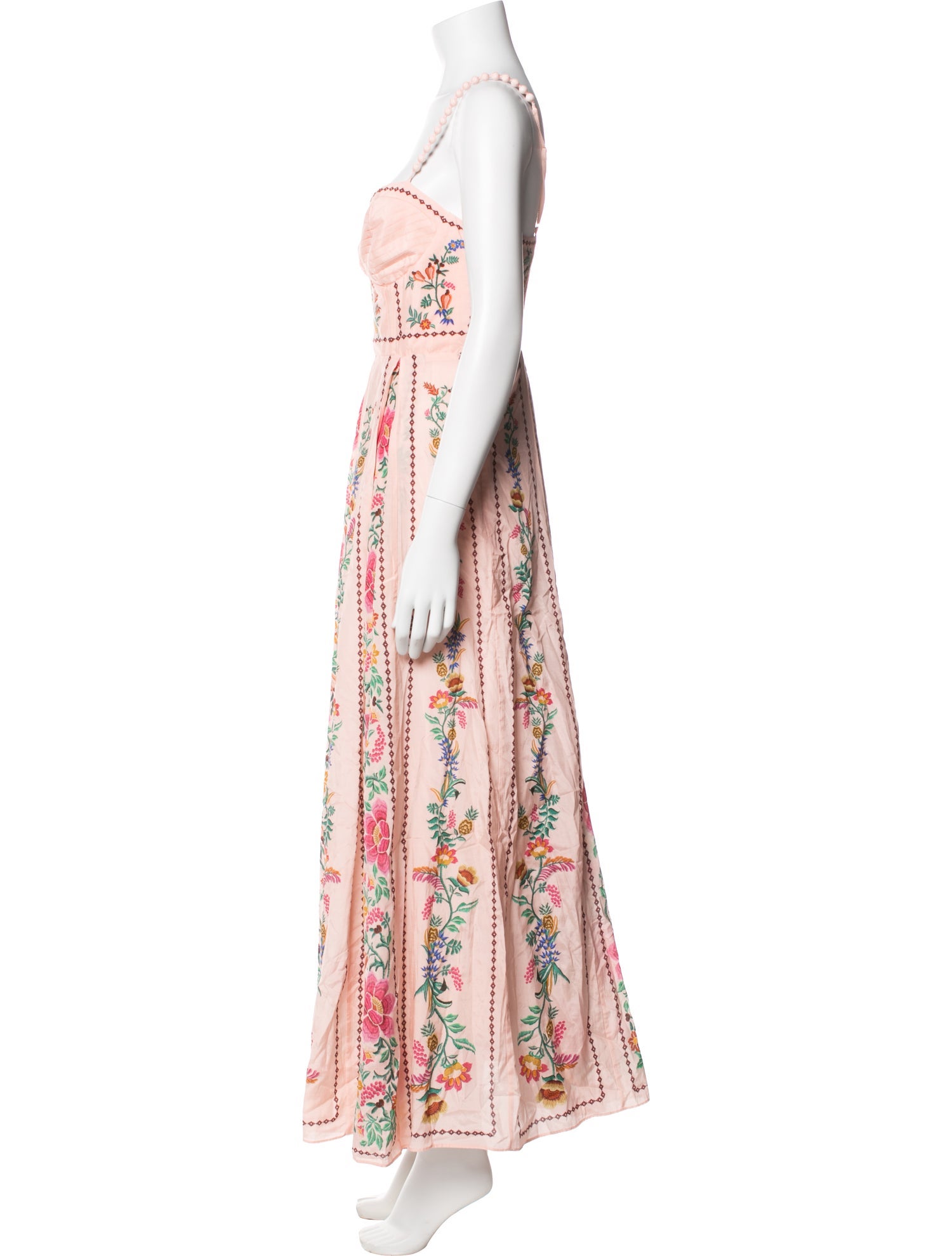 Farm Rio Floral Print Long Dress