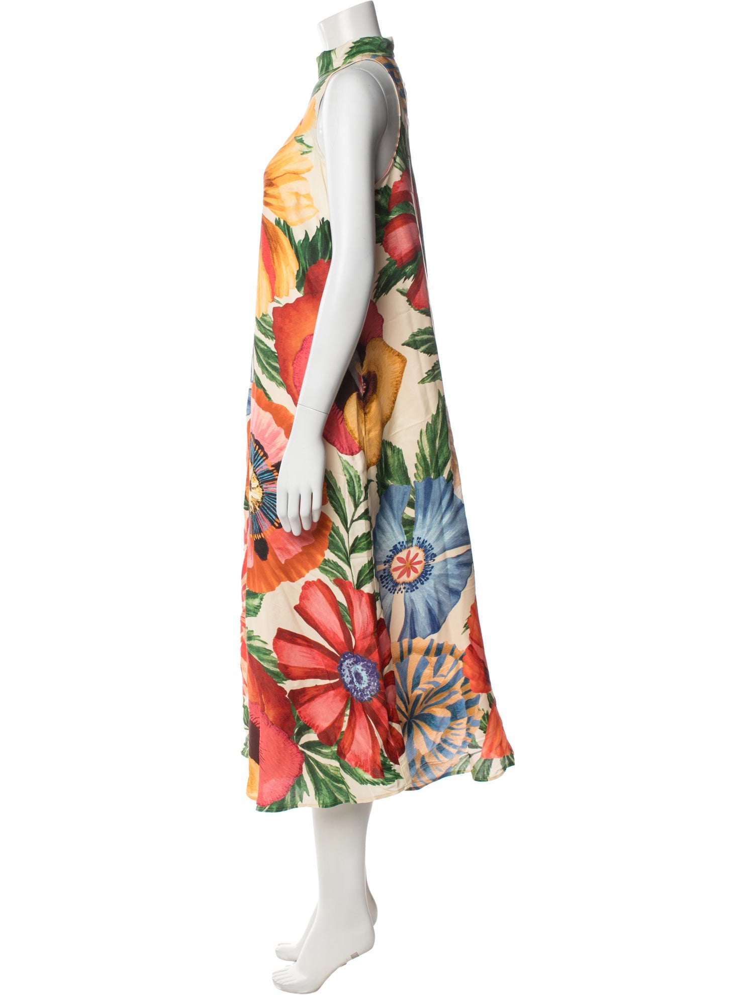 Farm Rio Floral Print Long Dress w/ Tags
