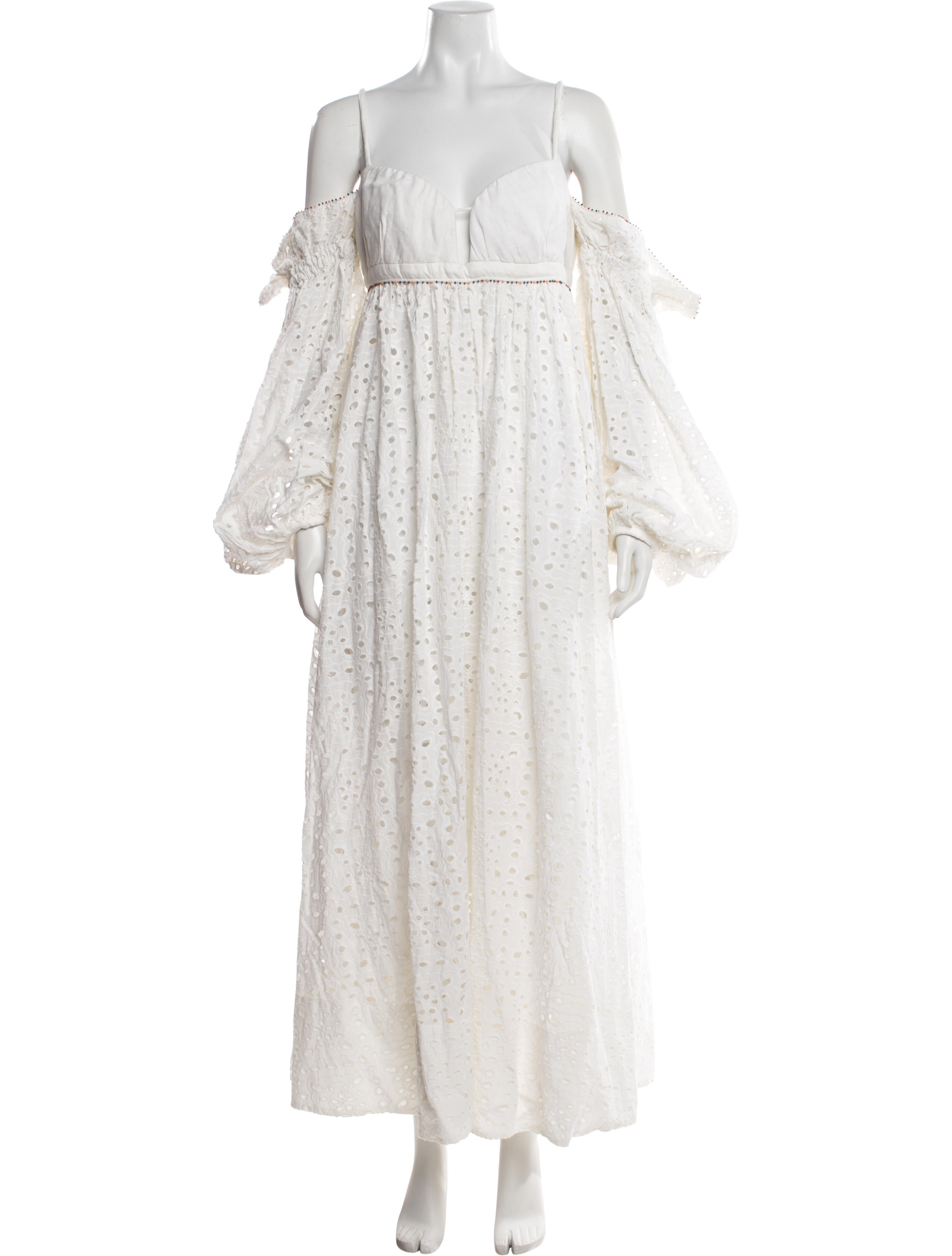 Farm Rio Eyelet Long Dress w/ Tags