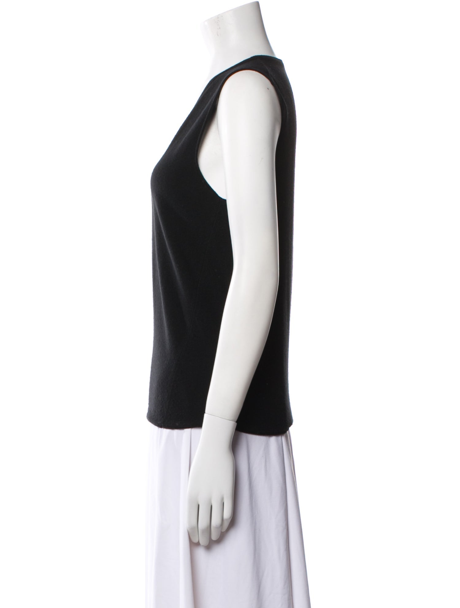 Fax Copy Express Wool V-Neck Top