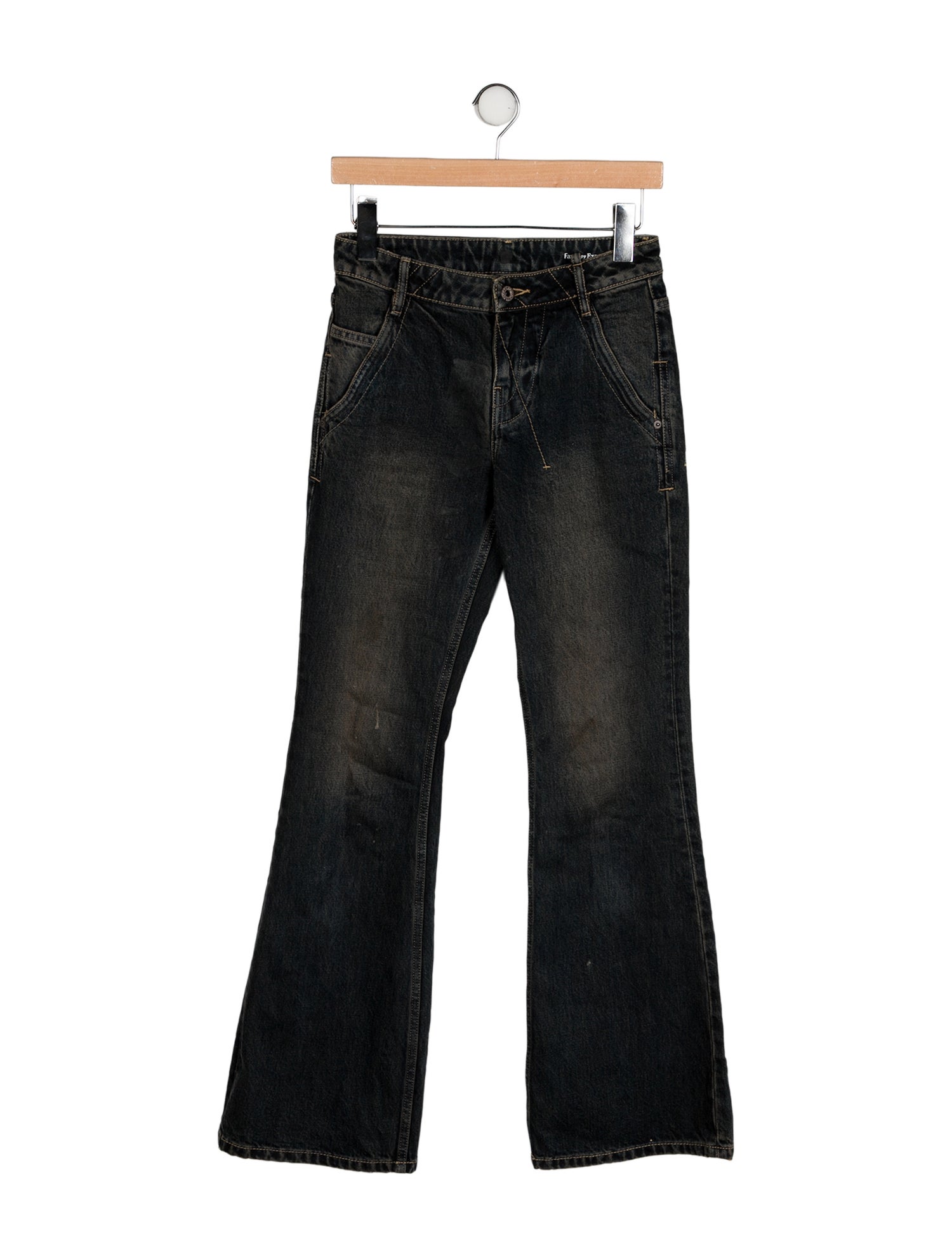 Fax Copy Express Mid-Rise Wide Leg Jeans