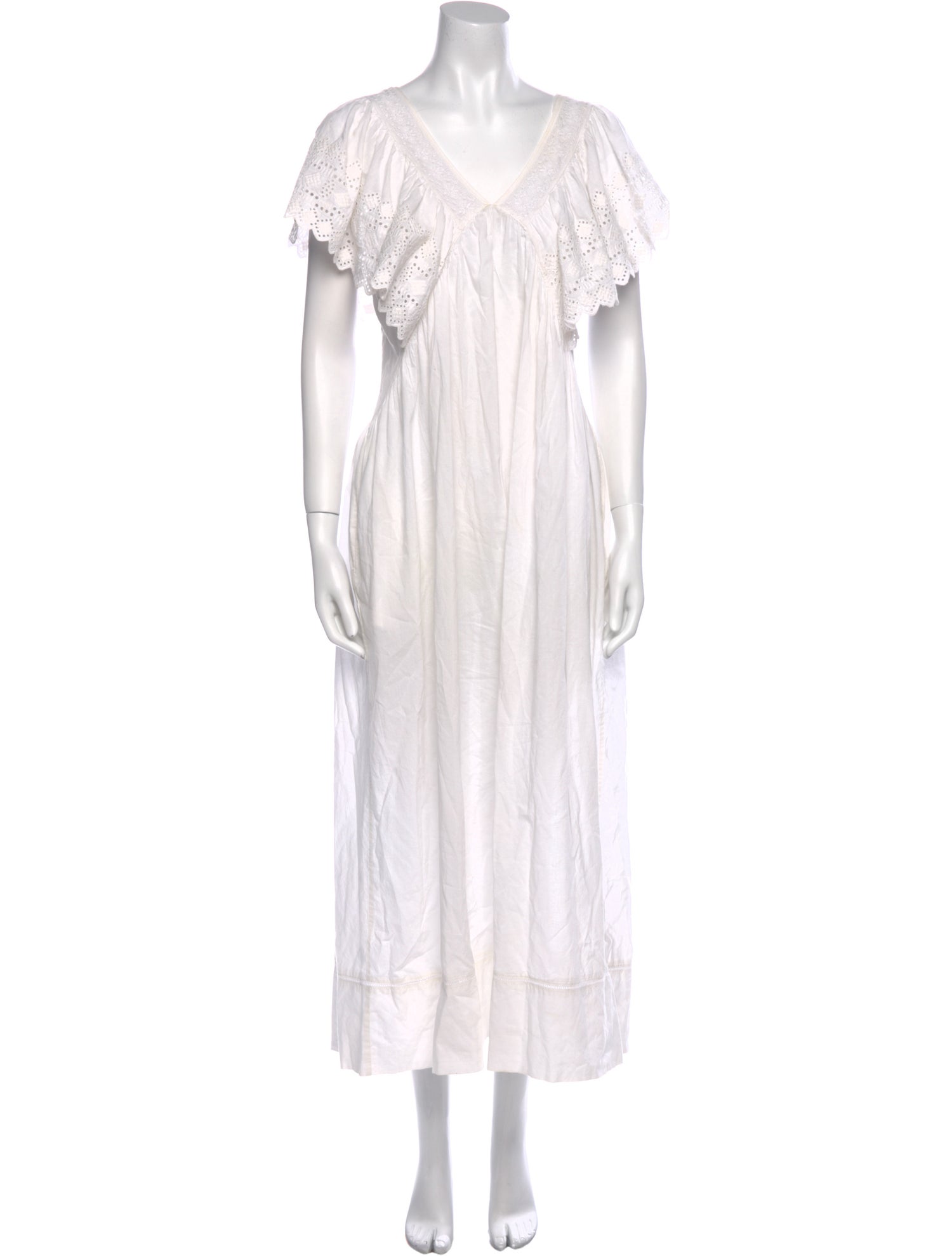 FAUNE V-Neck Midi Length Dress