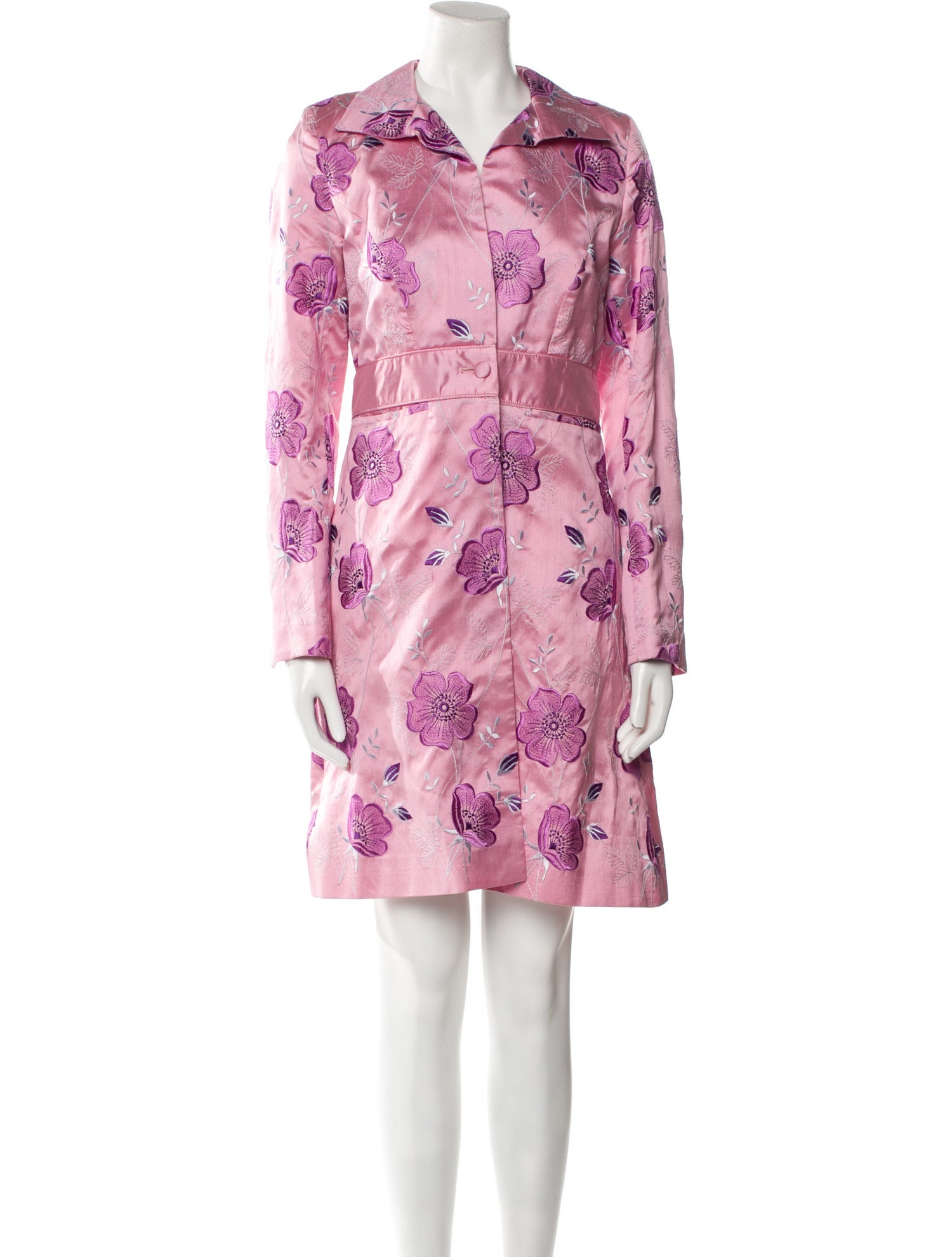 Favourbrook Silk Floral Print Coat