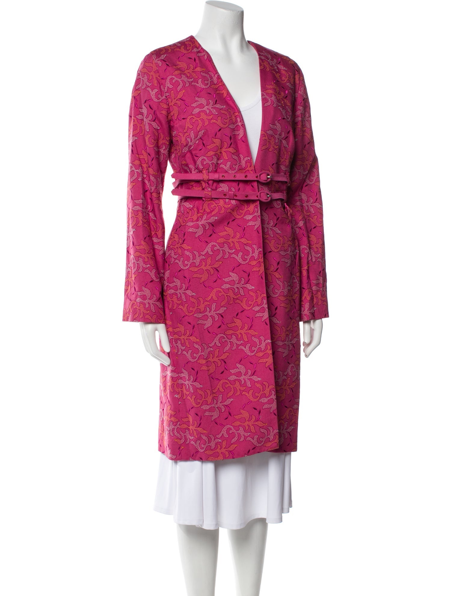 Favourbrook Silk Printed Trench Coat