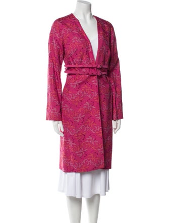 Favourbrook Silk Printed Trench Coat