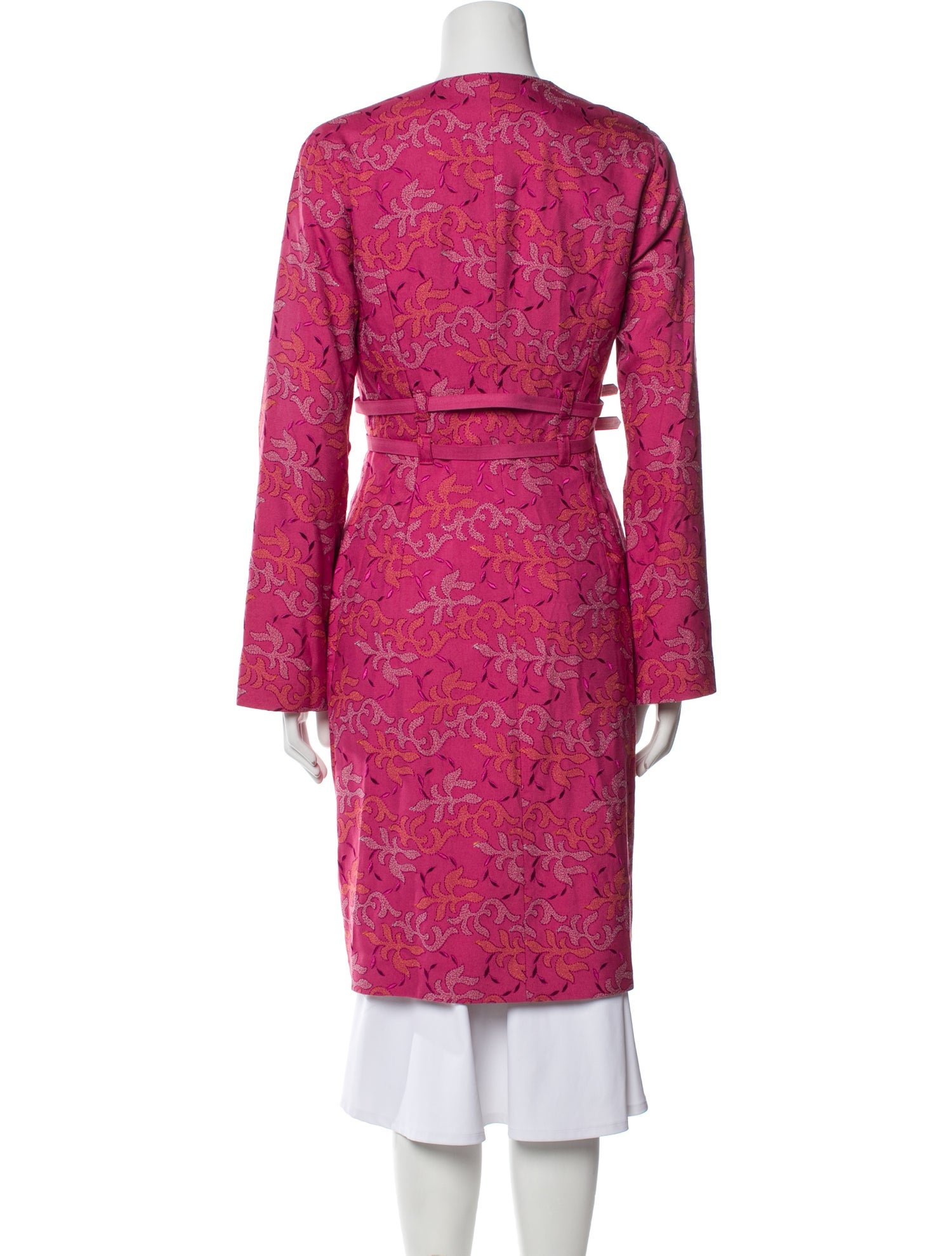 Favourbrook Silk Printed Trench Coat