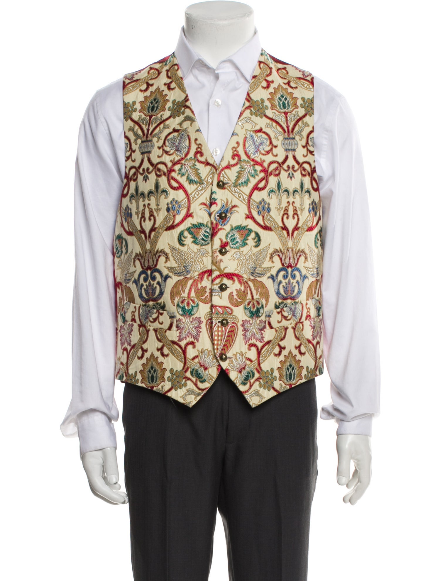 Favourbrook 1990's Printed Suit Vest