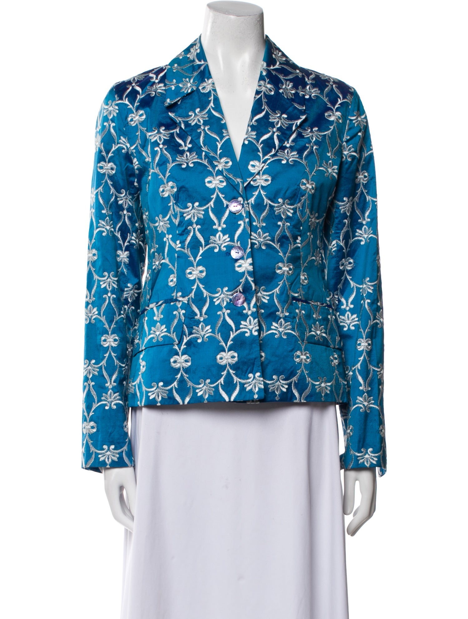 Favourbrook Silk Floral Print Blazer