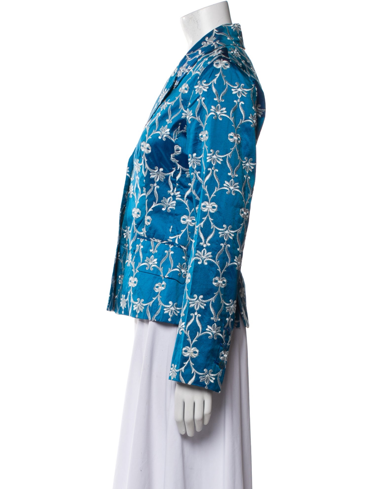 Favourbrook Silk Floral Print Blazer