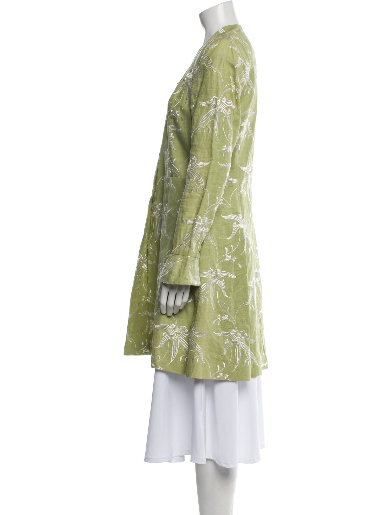 Favourbrook Linen Floral Print Coat