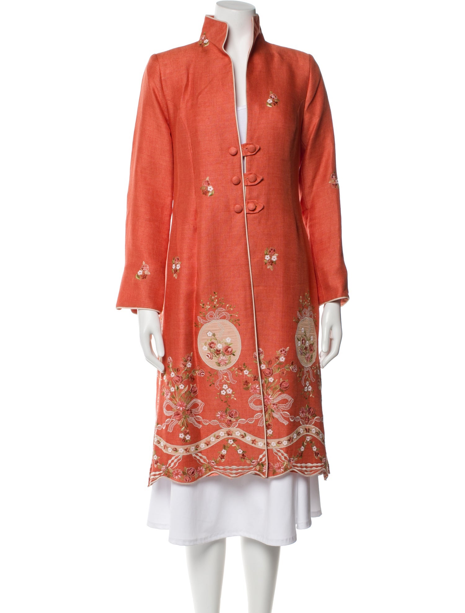 Favourbrook Linen Floral Print Evening Jacket