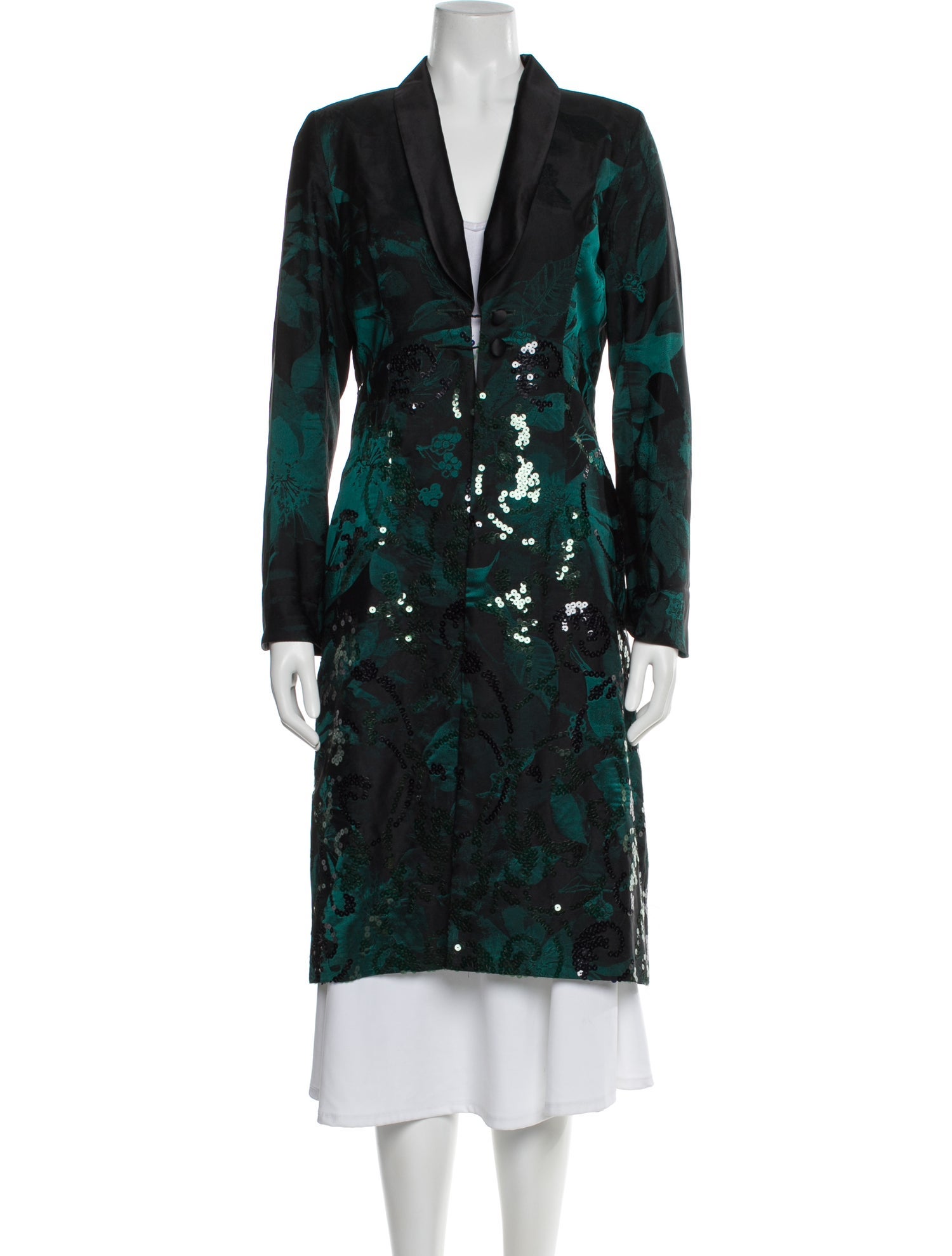 Favourbrook Silk Floral Print Coat