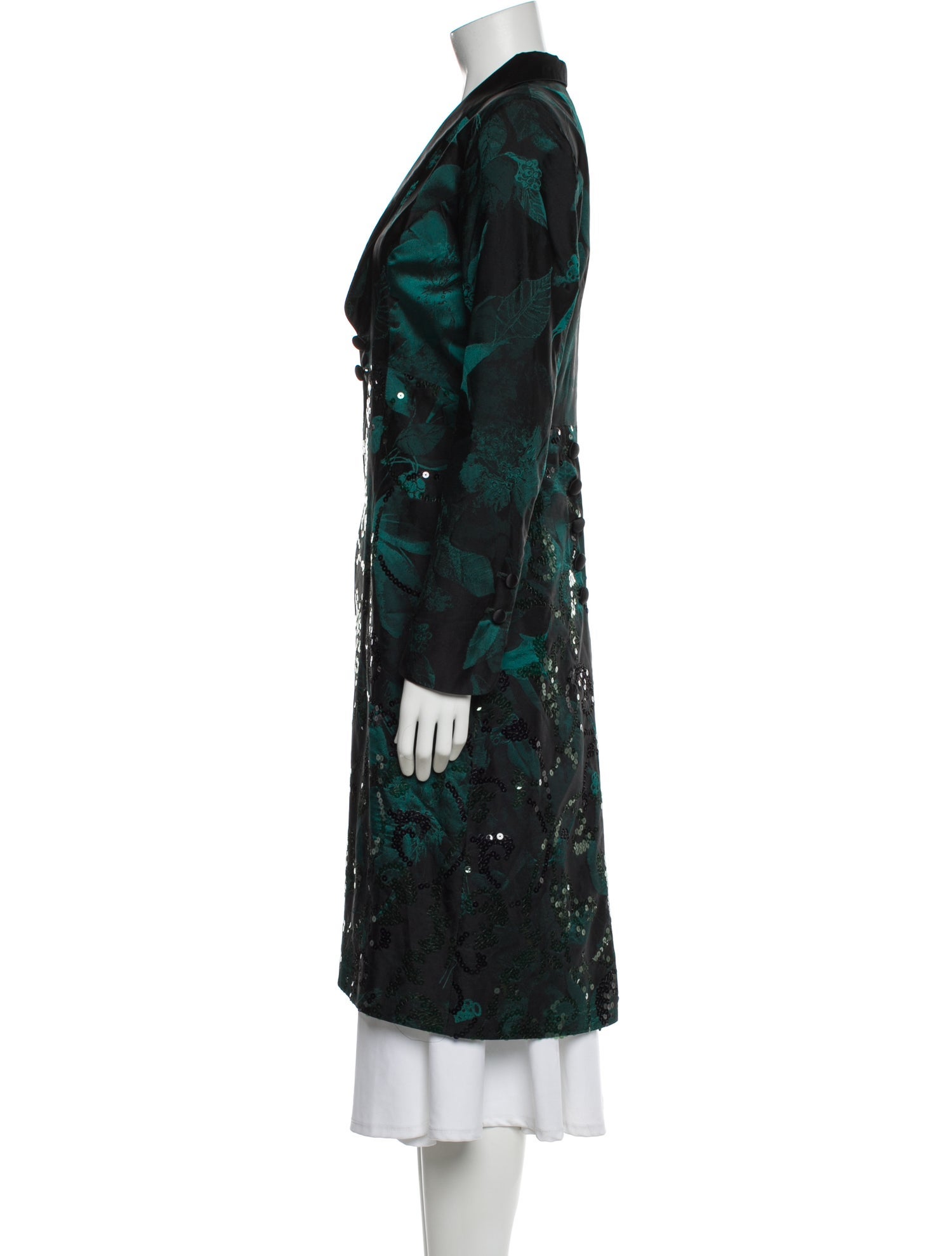Favourbrook Silk Floral Print Coat