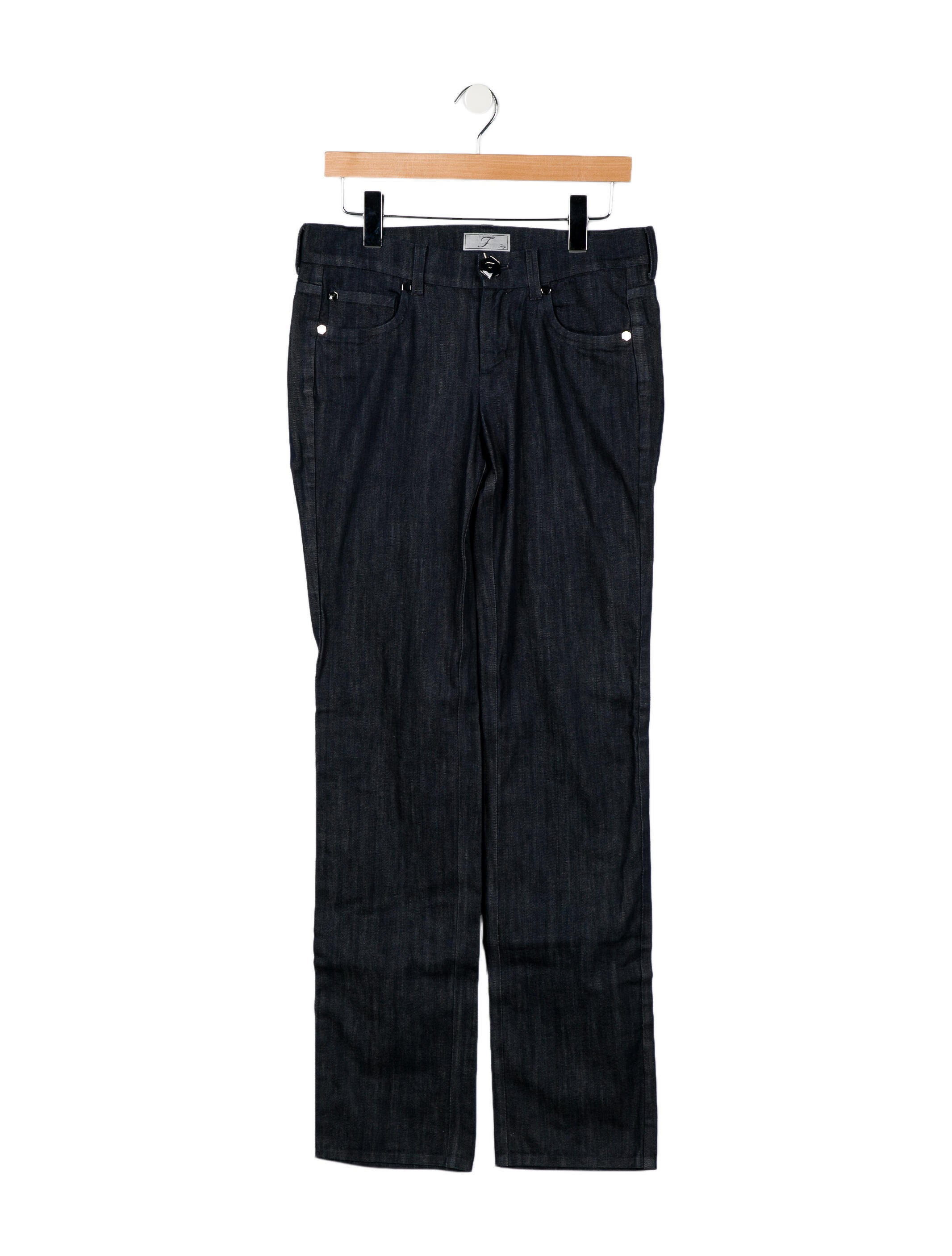 Fay Mid-Rise Straight Leg Jeans