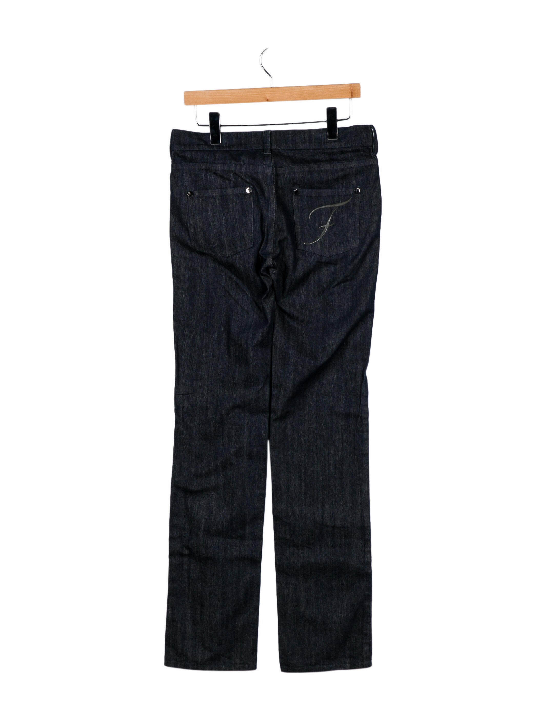Fay Mid-Rise Straight Leg Jeans