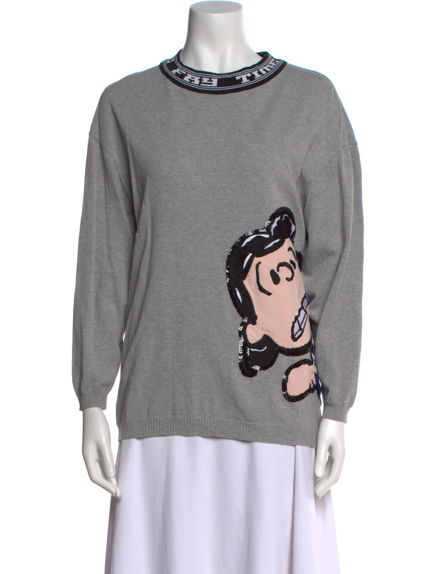 Fay Graphic Print Crew Neck Sweatshirt
